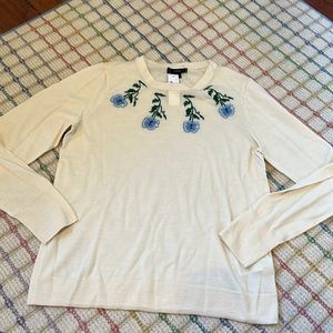 NWT jcrew flower sweater